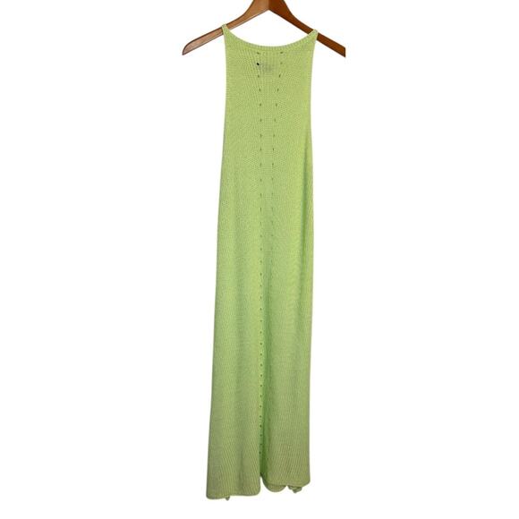 Beulah Style Dress Women Large Lime Green‎ Maxi Knit Beach Coastal Summer Preppy - Picture 1 of 8